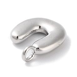 Pendenti con lettere a palloncino in ottone placcato a cremagliera&nbsp;KK-C050-01P-U