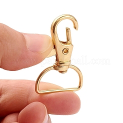 Zinklegierung Schwenkkarabiner Spangen&nbsp;PALLOY-YW0001-02G