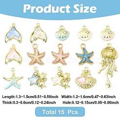 Aluminium Anhänger & Charms&nbsp;FIND-YW0009-06