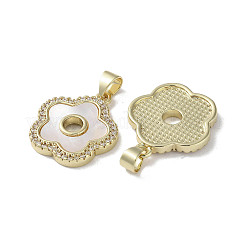 Colgante micropavé cubic zirconia de latón&nbsp;KK-G485-26C-G