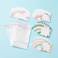 40 pz 4 stili quadrati di carta floreale fermagli per capelli schede video&nbsp;DIY-FS0004-22