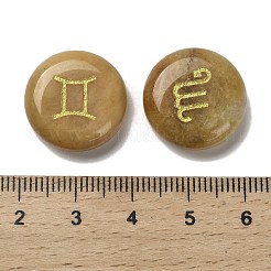 12 Konstellation natürlicher Topas-Jade-Cabochon-Satz&nbsp;G-Q190-03G