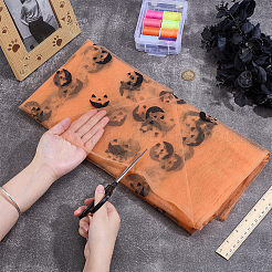Halloween-Polyesternetzstoff&nbsp;DIY-WH0740-07