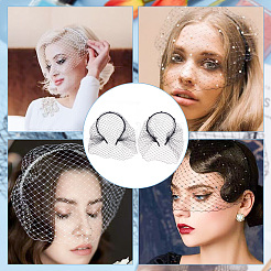 2 stücke 2 stile braut perle mesh schleier tuch haar bands&nbsp;MRMJ-FG0001-16B