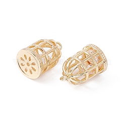 Pendentifs avec zircon cubiques à micro-pavés en laiton&nbsp;X-ZIRC-P100-01G