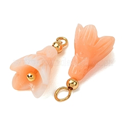 Pendentifs en corail synthétique teint&nbsp;GG-CBAC295-03G-02