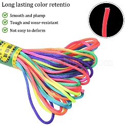 10 m segmentierte gefärbte Nylon-Rattail-Satinschnur&nbsp;OCOR-YW0001-17