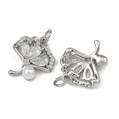 Shegrace Messing-Anhänger mit Pavé-Fassung aus klaren Zirkonia&nbsp;XGRQ4D733-667P