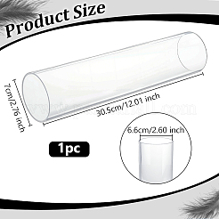 Tubo acrilico trasparente tubo tondo rigido&nbsp;AJEW-WH0596-115G