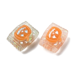 Halloween mattierte transparente Harzperlen&nbsp;RESI-A048-01A