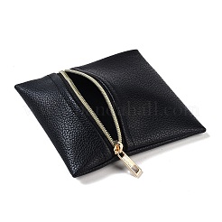 Sacs à fermeture éclair de stockage de bijoux en simili cuir&nbsp;ABAG-G016-01B-05