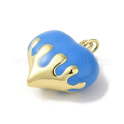 Emaille-Anhänger aus Messing mit Gestellbeschichtung&nbsp;KK-S366-05G-04