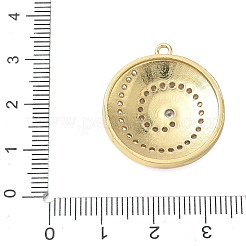 Pendenti in zirconi cubici trasparenti in micro pavè di ottone&nbsp;CU-CBA4231-04G