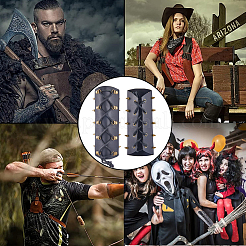 Verstellbares PU-Lederarmband mit Wachskordel&nbsp;AJEW-WH0415-24C