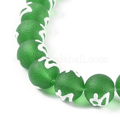 Perles vernissées manuelles&nbsp;GLAA-B021-07A-09