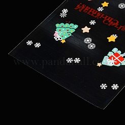 Selbstklebende Plastiktüte zum Backen mit Weihnachtsmotiv&nbsp;ABAG-F006-03