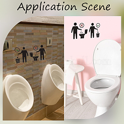 PVC-Schildaufkleber für öffentliche Toiletten&nbsp;AJEW-WH20006-102B