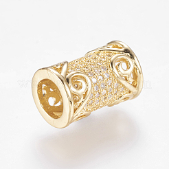 Perline zirconi micro pave  in ottone&nbsp;ZIRC-J018-32