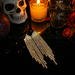 2 paio di orecchini a bottone con strass di cristallo in 2 colori&nbsp;EJEW-GO0002-14