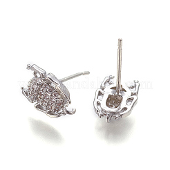 Ricerca di orecchini in ottone cubic zirconia eco-friendly&nbsp;ZIRC-O028-01