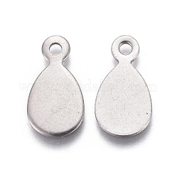 Dijes de etiquetas en blanco con estampado de acero inoxidable 201 resistentes al deslustre&nbsp;STAS-F207-21P