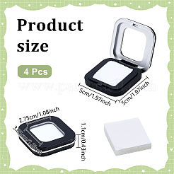 Aufbewahrungsboxen für lose Diamanten aus ABS-Kunststoff mit Sichtfenster im Deckel&nbsp;AJEW-WH0609-746B-02