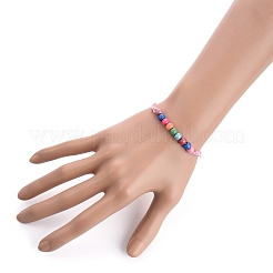 Bracelets réglables en corde de polyester ciré coréen&nbsp;BJEW-JB05482