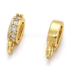In ottone micro pavé di tubi in zirconia cubica&nbsp;ZIRC-H119-11G