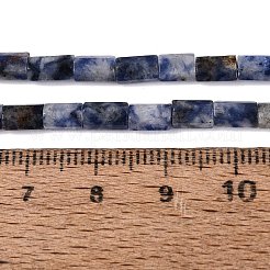 Perles de jaspe tache bleue naturelle&nbsp;GG-N002-01A-25