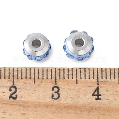 304 Edelstahl-Strassperlen aus Polymer-Ton&nbsp;STAS-Q038-01C