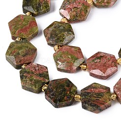 Natur Unakit Perlen Stränge&nbsp;G-N368-01A-08