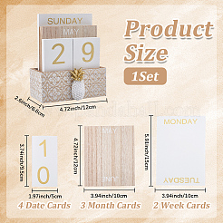 Calendrier en bois&nbsp;AJEW-WH20096-56A-02