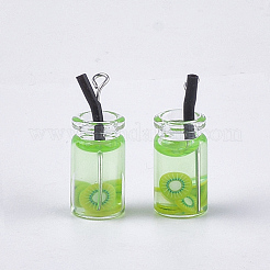 Pendentifs de bouteille en verre&nbsp;X-CRES-N017-06F