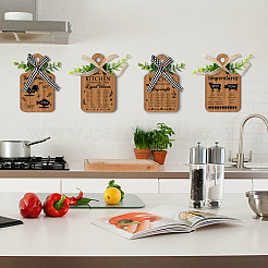 Decoración de madera colgante&nbsp;HJEW-WH0074-023