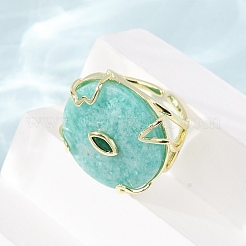 Bagues de manchette en amazonite naturelle&nbsp;GG-CBA5FCC-02G-06