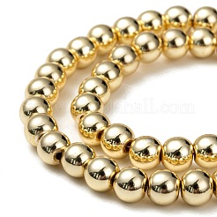 Chapelets de perles en hématite synthétique sans magnétiques&nbsp;G-Q466-6mm-01