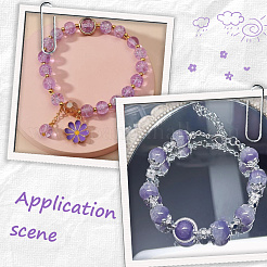 DIY-Sets zur Schmuckherstellung mit runden Kunstperlen aus Acryl und Glasperlen&nbsp;DIY-SP0002-78F