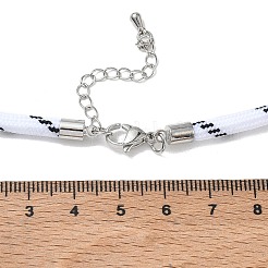 Collana con cordino rotondo avvolto con anima in poliestere&nbsp;KK-CBACFA2-03P-18