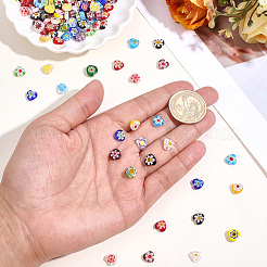 180 Stück handgemachte Millefiori Glasperlen&nbsp;LAMP-PA0001-67A