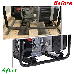 4 Stück Pufferfüße für Eisengeneratoren&nbsp;AJEW-WH0410-136