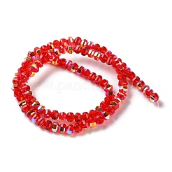 Trasparenti perle di vetro placca fili&nbsp;GLAA-Q099-H01-10