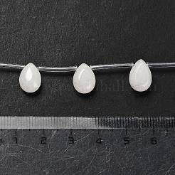 Natürliche weiße Jade perlen Stränge&nbsp;G-P562-A01-01