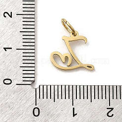 26 pieza de dijes de letras A a Z de acero inoxidable 304&nbsp;STAS-P411-01G