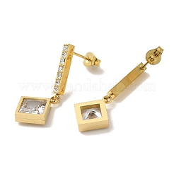 Ohrstecker aus 304 Edelstahl mit Ionenbeschichtung (IP)&nbsp;EJEW-M024-07A-G