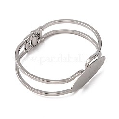 Messing blank Armreif Basis&nbsp;BJEW-N024-N-FF