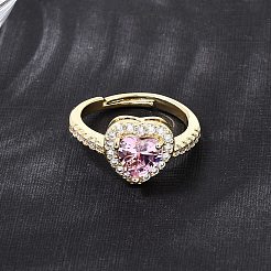 Polsini aperti in ottone con micro pavé di zirconi&nbsp;CU-CBA5C10-04G