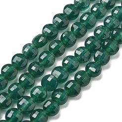 Naturales teñidos abalorios de jade blanco hebras&nbsp;G-C179-A6mm-07