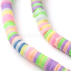 Chapelets de perle en pâte polymère manuel&nbsp;CLAY-R089-4mm-T03C