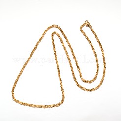 Colliers à chaîne en acier inoxydable 304&nbsp;NJEW-L403-03G