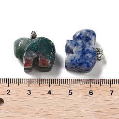 Natürliche und synthetische Mischedelsteinanhänger&nbsp;G-B068-11P